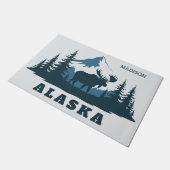 Custom Name & Text ALASKA ドアマット (アングル)