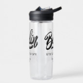 Custom Name / Text Berlin Germany Coordinates ウォーターボトル (左面)
