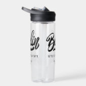 Custom Name / Text Berlin Germany Coordinates ウォーターボトル (右面)