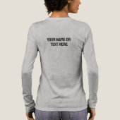 Custom Name / Text Berlin Germany Coordinates トライブレンドＴシャツ (背面)