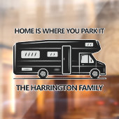 Custom Name & Text Camper Van ウィンドウサイン (シート2)