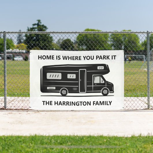 Custom name & text Camper Van 横断幕 (インサイチュ)