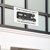 Custom name & text Camper Van 横断幕 (ビルの外側)