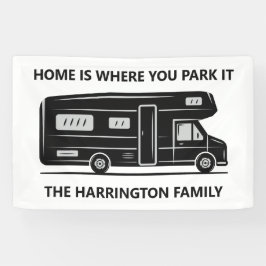 Custom name & text Camper Van 横断幕