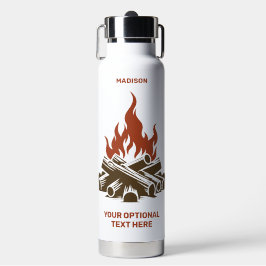 Custom Name & Text Camping ウォーターボトル