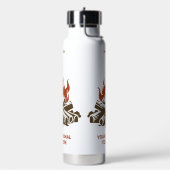 Custom Name & Text Camping ウォーターボトル (左面)