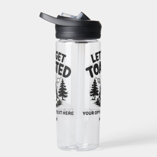 Custom Name & Text Camping ウォーターボトル (右面)