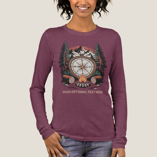 Custom Name & Text Camping トライブレンドＴシャツ (正面)