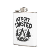 Custom Name & Text Camping フラスク (左)