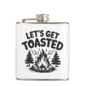 Custom Name & Text Camping フラスク (正面)