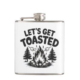 Custom Name & Text Camping フラスク