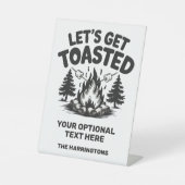 Custom Name & Text Camping 台座サイン (正面)