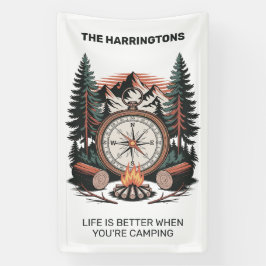Custom Name & Text Camping 横断幕