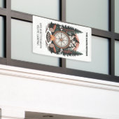 Custom Name & Text Camping 横断幕 (ビルの外側)