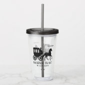 Custom Name, Text & Color Mackinac Island アクリルタンブラー (正面)