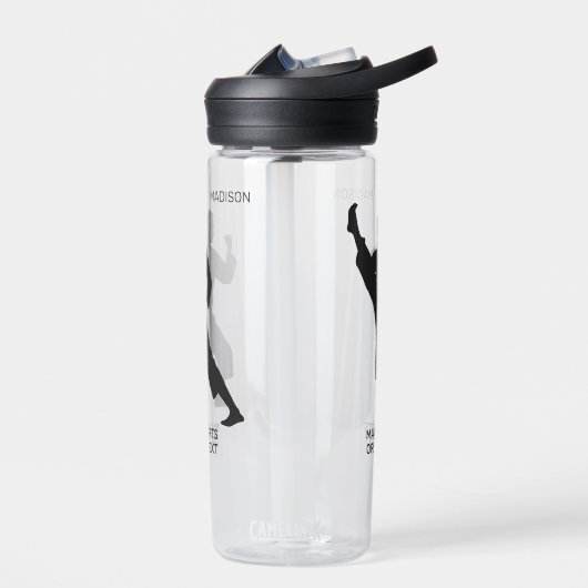 Custom Name, Text & Color Martial Arts ウォーターボトル (左面)