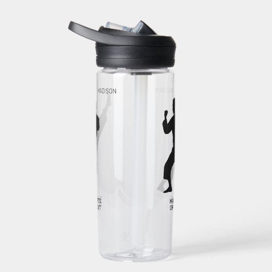Custom Name, Text & Color Martial Arts ウォーターボトル (右面)