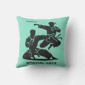 Custom Name, Text & Color Martial Arts クッション (裏面)
