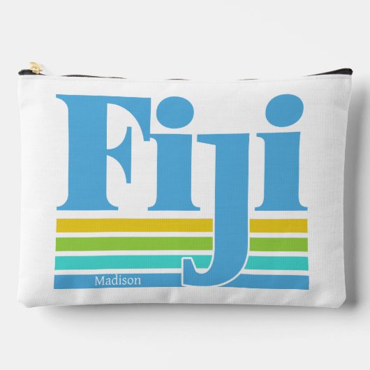 Custom Name / Text Fiji アクセサリーポーチ (正面)