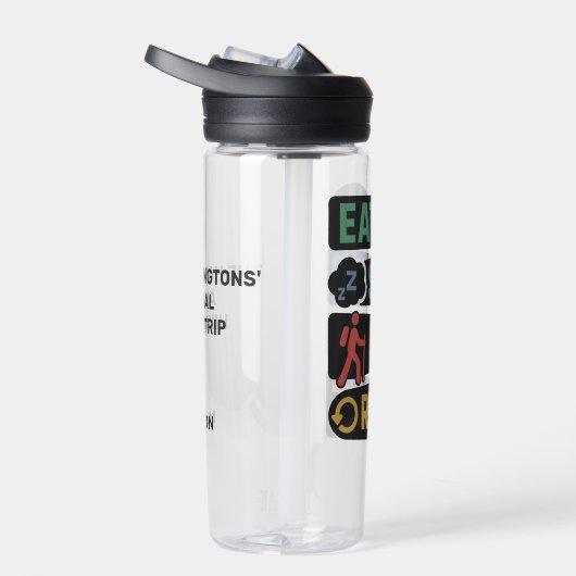 Custom Name & Text Hiking ウォーターボトル (右面)