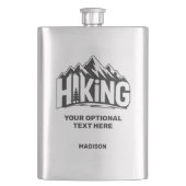 Custom Name & Text Hiking フラスク (正面)