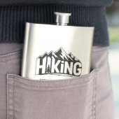Custom Name & Text Hiking フラスク (インサイチュ)