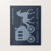 Custom Name & Text Mackinac Island ジグソーパズル (縦)