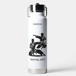 Custom Name & Text Martial Arts ウォーターボトル