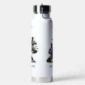 Custom Name & Text Martial Arts ウォーターボトル (左面)