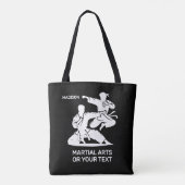 Custom Name & Text Martial Arts トートバッグ (裏面)