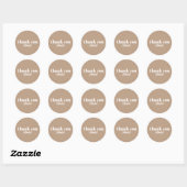 Custom Name Thank You Stickers ラウンドシール (シート)