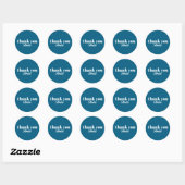 Custom Name Thank You Stickers ラウンドシール (シート)