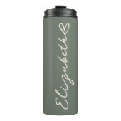 Custom Name Thermal Tumbler Gift for Bridal Party タンブラー (正面)