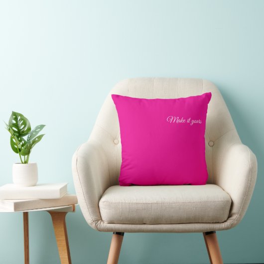 Custom Name Throw Pillow – Geometric Gradient Desi クッション (椅子)