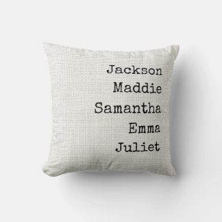 Custom Name Throw Pillow Gift for Grandma and Mom クッション
