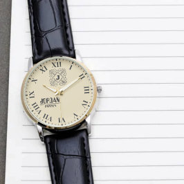  Custom Name Timeless Personalized Initials Elegan 腕時計