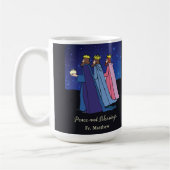 Custom Name Title, Christmas Wishes Three Kings コーヒーマグカップ (左)