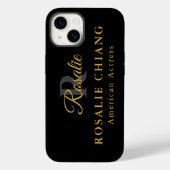 Custom Name & Title with Monogram Case-Mate iPhoneケース (裏面)