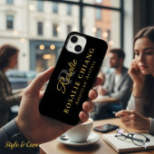 Custom Name & Title with Monogram Case-Mate iPhoneケース