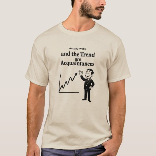 Custom Name Trend Chart Funny Trader Tシャツ (正面)