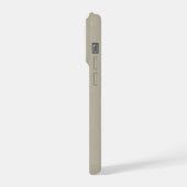 Custom Name Turquoise Spiral Bands iPhoneケース (左側面)