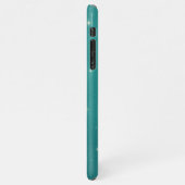 Custom Name Turquoise Starry iPhoneケース (左側)