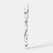 Custom Name Typography Pattern iPhoneケース (右側面)