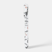 Custom Name Typography Pattern iPhoneケース (左側面)