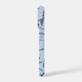 Custom Name Typography Pattern iPhoneケース (左側面)