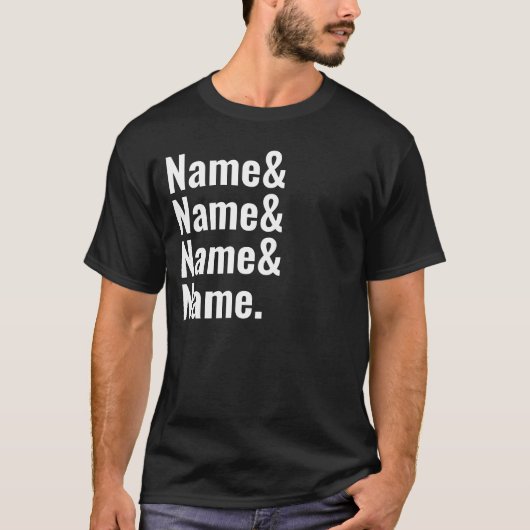 Custom Name & Typography  Personalized Minimalist  Tシャツ (正面)