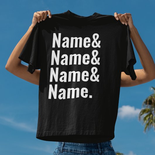 Custom Name & Typography  Personalized Minimalist  Tシャツ