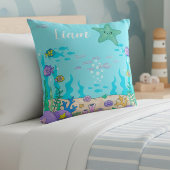 Custom Name Undersea Starfish Pillow クッション