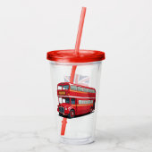 Custom Name United Kingdom Flag アクリルタンブラー (裏面)