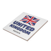 Custom Name United Kingdom Flag タイル (側面)
